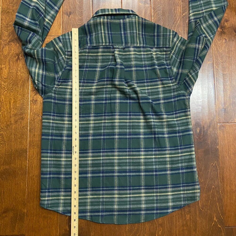 Woolrich Outdoors Hunter Green Plaid Flannel Button Up Shirt NWT Men's Large - Picture 8 of 8